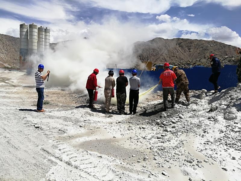 新疆兵团十三师巴木墩水库工程开展消防安全应急演练